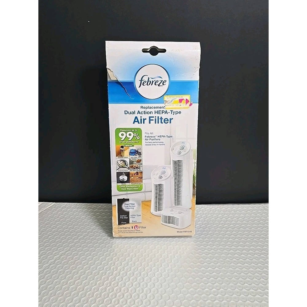 Febreze HEPA-Type U Air Dual Action Purifier Replacement Filter FRF101B New